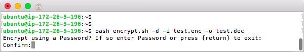 Encrypt using a Password