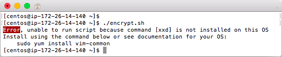 Linux Missing xxd command