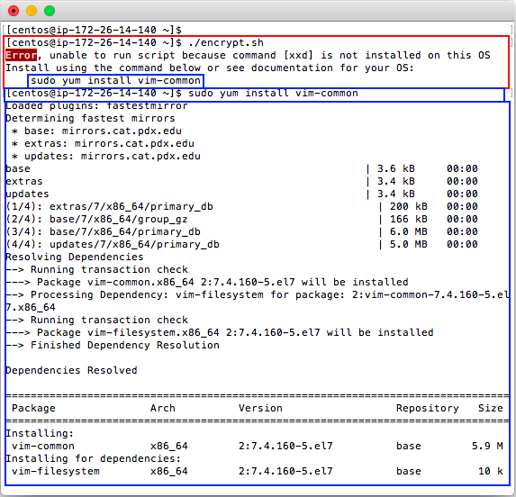 Linux Instalar vim-common